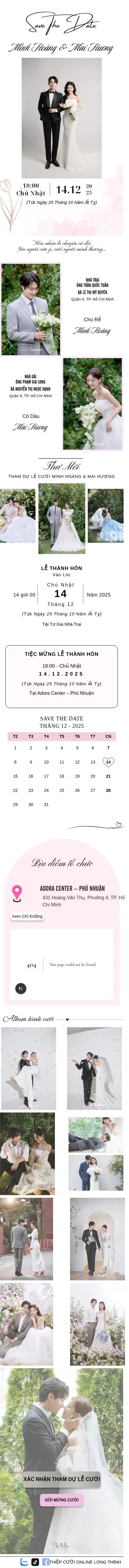Thiệp mẫu Hồng - Pastel lãng mạn